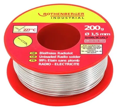 Produktbild von Rothenberger Industrial Bleifreies Radiolot 200g Lötzinn