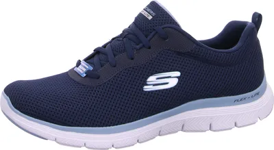 Produktbild von Skechers Flex Appeal 4.0 sportlicher Schnürer Blau