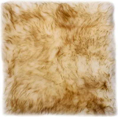 Produktbild von vidaXL Sitzkissen 2 Stk. Braun Melange 40x40 cm Echter Schafspelz