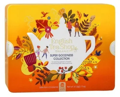 Zestaw herbatek Super Goodness Collection w ozdobnej puszce BIO 61,5 g
