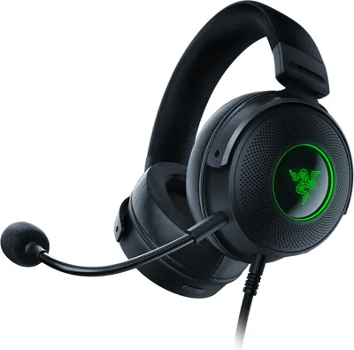Produktbild von Razer Kraken V3 HyperSense, Kopfhörer, Kopfband, Gaming, Schwarz, Binaural, Knopf