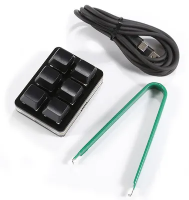 Obrázek produktu pro Přenosná klávesnice 6 kláves Klávesové zkratky Přizpůsobená klávesnice USB PlugAndPlay Klávesnice Mechanická klávesnice