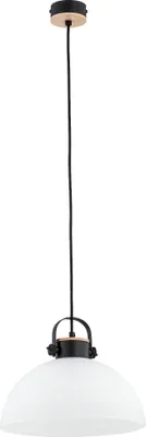 Obrázok produktu pre Závesná lampa Bolo čierno-biela 1xE27x60W sklo rozmery: 90x30x30 cm IP20 Alfa
