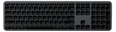 Produktbild von Satechi, Kabellose AZERTY Bluetooth Tastatur für MacOS / PC SlimEX3, Schwarz