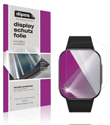 Obrázok produktu pre 6 ochranných fólií pre hodinky Xiaomi Redmi Watch 6 Lite, priehľadné, na ochranu displeja