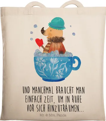 Produktbild von Mr. & Mrs. Panda Tote Bag Nachtfalter Schaumbad - Transparent - Geschenk, Laptoptasche, Badezimmer, WC, Einkaufstasche, Baden, Träumen, Lustige Sprüche, Tasse, Beutel