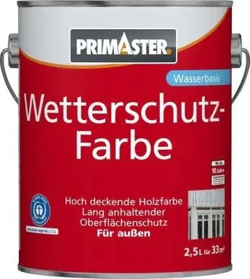 Produktbild von Primaster Wetterschutzfarbe 2,5 L schwedenrot