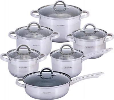 Produktbild von Töpfe, Pfanne, Set, Topfset 12-teilig, Gas, Induktion, KAMILLE