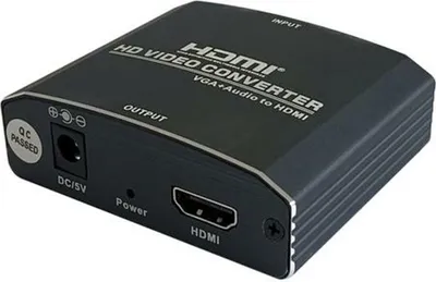 Zdjęcie produktu dla AISENS A115-0386, Konwerter skalera video, Zasilanie, Czarny, 1600 x 1200 px, 1080p, 60 Hz