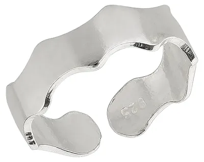 Produktbild von Zehenring Zehring zackige Struktur 925 Silber