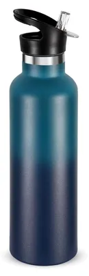 Trinkflasche 750 ml, Edelstahl, doppelwandig, vakuumisoliert, auslaufsicher