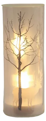 LED-Laterne mit Stern-Effekt, 20 cm, Weihnachtsdeko