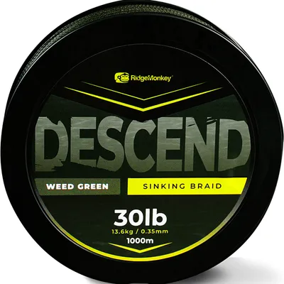 Produktbild von RidgeMonkey Descend Sinking Braid - 1000m Karpfenschnur, Durchmesser/Tragkraft:0.35mm / 30lb / 13.6kg