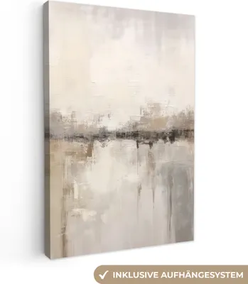 Produktbild von Leinwand Bilder 80x120 cm - Abstrakt, moderne Wanddeko für Wohnzimmer