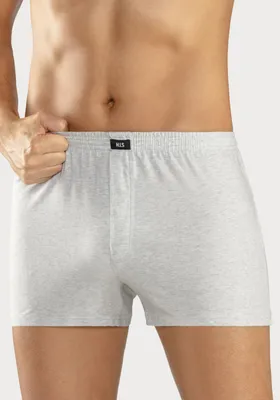 Produktbild von H.I.S. Weiter Boxer 2 -teilig navy-grau-meliert Größe M