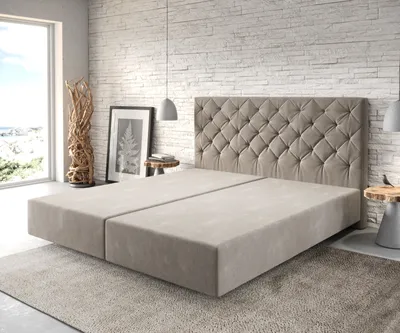 Produktbild von DELIFE Boxspringgestell Dream-Great 180x200 cm Mikrofaser Beige