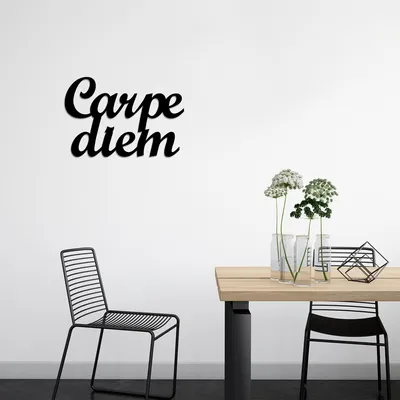 Produktbild von Wallity, Carpediem- TNL1360, Schwarz, Sonstige Wohndekorationen, 50 x 38 cm, 100% Metall (Dicke: 1