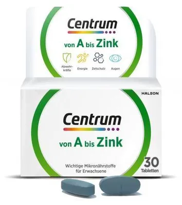 Produktbild von Centrum A-Zink Tabletten 30 St