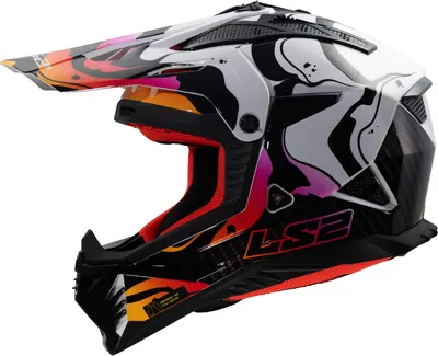Obrázok produktu pre LS2 MX708 Fast II Wash motokrosová prilba, čierna/biela/červená, S (55/56)