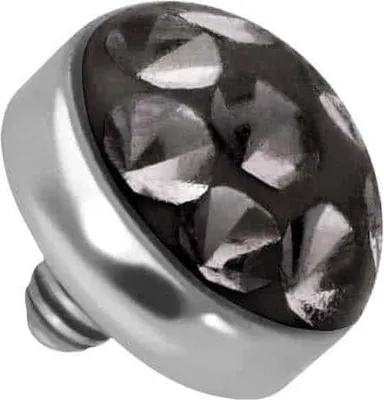 Produktbild von Titan Dermal Anchor Aufsatz DISC + EPOXY  Schwarz Discgröße: 4mm