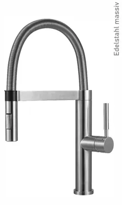 Produktbild von Victory Einhebelmischer GT2086 Edelstahl mit Schwenkauslauf und Keramikkartusche