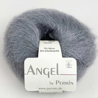 Image de Angel by Permin – Fil de soie et mohair pour enfants de luxe (70/30) (108 gris foncé)