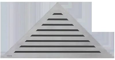 Immagine prodotto di Griglia Alcadrain (Alcaplast) per scarico angolare a pavimento, acciaio inox opaco LIFE