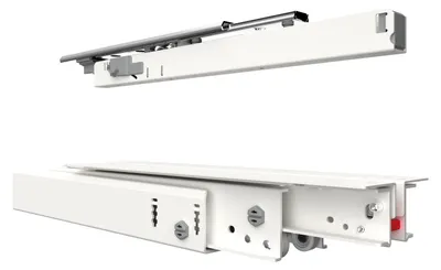 Image de FULTERER FR 777A coulisse, longueur 650 mm, acier thermolaqué blanc