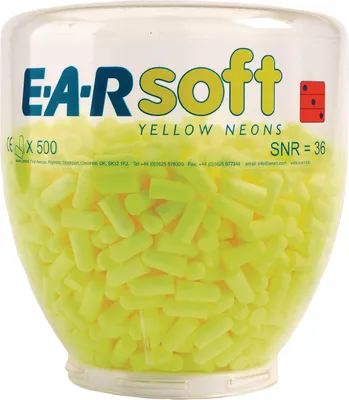 Produktbild von Zátky na ochranu sluchu E-A-RSoft™ Yellow Neons Náplň SNR 36 dB 500 PA/dávkovač
