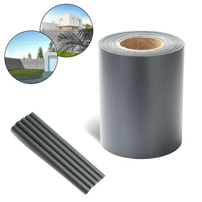 Immagine prodotto di Jiubiaz 35 m di pellicola per la privacy Gartenfreude film Pellicola per recinzione in PVC strisce per la privacy, nero