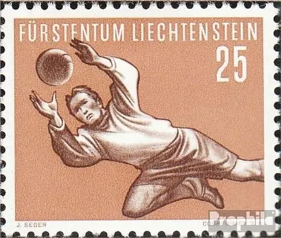 Produktbild von Briefmarken Liechtenstein 1954 Mi 324 gestempelt Sport