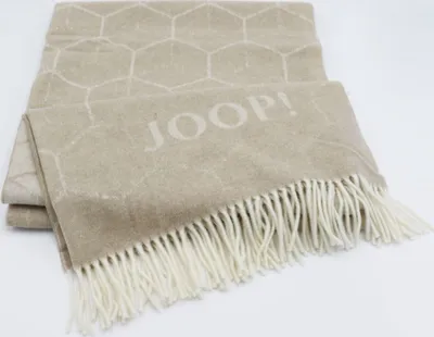 Produktbild von Joop Tagesdecke Kuscheldecke 130 x 180 cm Franse F-VISION Natur
