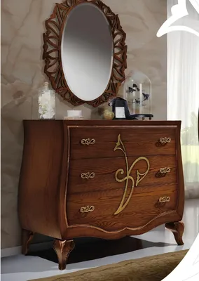 Zdjęcie produktu dla Komoda Z Lustrem 126 x 55 x 102 cm JVmoebel