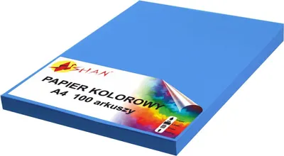 Produktbild von Farbpapier A4 120g blau intensiv2 100 Blatt