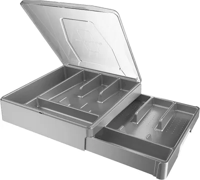 Immagine prodotto di Organizzatore per posate a due scomparti con coperchio