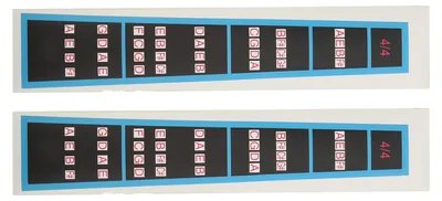Produktbild von 2 Stück Geigenaufkleber Griffbrettmarkierungen PVC Musikinstrumentenzubehör für Geige 4/4