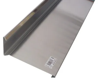Produktbild von Zambelli Windbordleiste Titanzink mit 2 Falzen L = 3000 mm