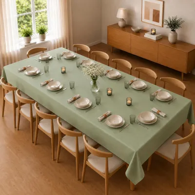Produktbild von Tischdecke 150 x 300 cm für Küche & Esstisch in Hellgrün