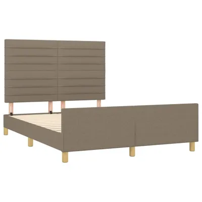 Productafbeelding van vidaXL Bedframe zonder matras, taupe, 140x190 cm, stof