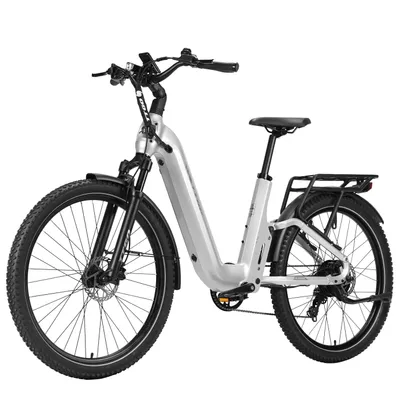 Produktbild von E‑SUVO City‑E‑Bike Fully 27,5 Zoll, 250 W Heckmotor, 70 Nm Drehmomentsensor, 48 V 15 Ah Akku, Shimano 7‑Gang, Hydraulikbremsen, Reichweite 100‑120 km