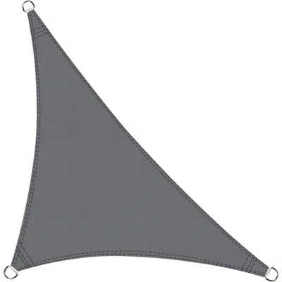 Produktbild von Dreieckiges Sonnensegel 5x5x7m, wasserdicht, UV-Schutz, für Terrasse, Garten, Balkon, Garten, Außenbereich, Farbe: Grau