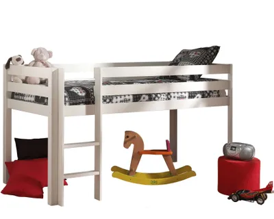 Produktbild von Kinderbett Karolina 210x114x106 aus Massivholz in Weiß