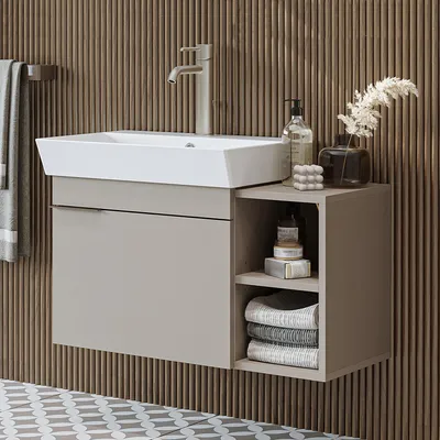 Produktbild von Roomart LYCIA-82 Badmöbel-Set 2-teilig 50 cm breit, Beige