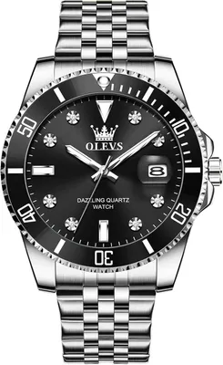 Produktbild von mit Datum Quarz Analog Leuchtziffern Herrenuhren mit Metallarmband Geschenke für Männer