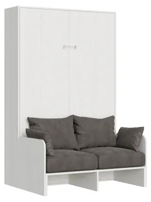Immagine prodotto di Letto Matrimoniale Francese a Scomparsa Salvaspazio con Sofà Kentaro H210 cm Bianco