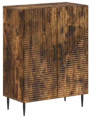 Image de Armoire de rangement pour salle de bain HAARLEM, en chêne fumé