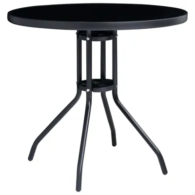 Image de vidaXL Ensemble Bistro 5 pièces noir et anthracite