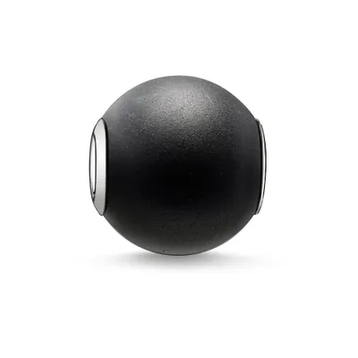 Produktbild von Thomas Sabo K0001-023-11 Karma Bead Obsidian Mattiert Silber