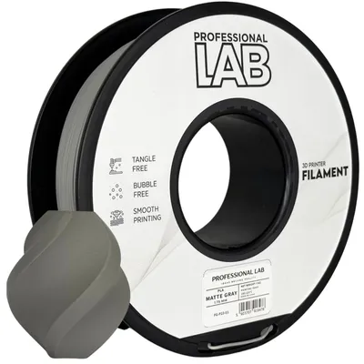 Produktbild von PLA-Filament, mattgrau, Prof. Lab, 1,75 mm, 1000 g