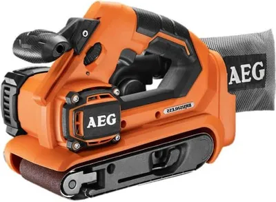 Produktbild von AEG BHBS18-75BL Profi-Akku-Bandschleifer, 75 mm Schleiffläche, variable Geschwindigkeit, Staubabsaugung, inklusive Lithium-Ionen-Akku
